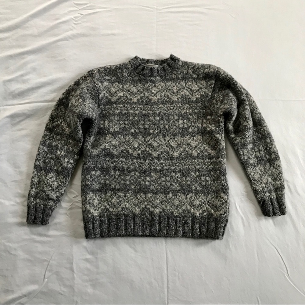 Vintage L.L. Bean Grey Wool Sweater